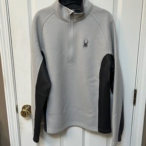 Spyder Light Grey Half Zip Up Jacket Men’s Size M